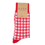 Ortc Red Gingham Socks