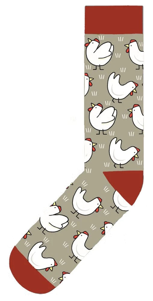 Red Tractor Designs Chooks Boxed Socks - Sizes S & M