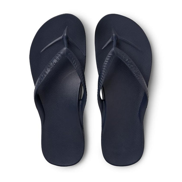 Archies Arch Support Thongs - Navy – The Linen Cupboard Dirranbandi