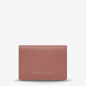 Status Anxiety Easy Does It Card Holder - Dusty Rose