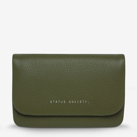 Plunder Women's Green Leather Crossbody Bag | Status Anxiety®